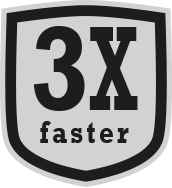 3x faster
